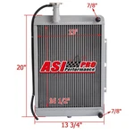 Asi 3 Row Aluminum Radiator Fits Rigmaster Apu Truck Auxiliary Power Unit RP5028 New. Price: $179.00.