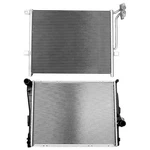 Aluminum Radiator & Ac Condenser Cooling Kit For 2001-2005 Bmw 325I 325CI New. Price: $110.95.
