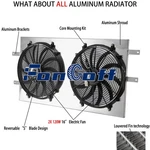 Aluminum Radiator Shroud+fan For 1994-2002 Dodge Ram 2500 3500 5.9L Fongoff New. Price: $119.00.