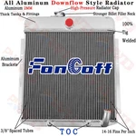 Aluminum Row Radiator For 1949 1950 Plymouth Deluxe Suburban Base Pickup L6 New. Price: $199.00.
