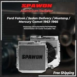 Spawon 3ROW Fan Shroud+radiator Fit Ford Falcon Mustang/mercury Comet 1963-66 New. Price: $231.00.