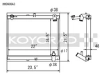 Koyo HH060643 Radiator For Mazda RX-7 1989-1992 1.3L Mt New. Price: $380.63.