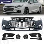 For 2016-18 Chevy Cruze Front Bumper Grille Set W/fog Light/tow Hook Cover New. Price: $259.95.