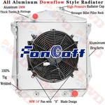 Row Radiator+shroud Fan For 1943-1948 45 Chevy Car Sedan Couple V8 Swap New. Price: $279.00.