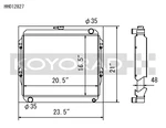 Koyo HH012827 Radiator For Toyota Pickup Trucks 1984-1995 2.4L Mt New. Price: $391.23.