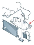 New Audi A4 Avant B9 Engine Coolant Hose 8W0122049A Genuine Neu. Price: $30.75.