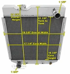 1960 1961 1962 1963 1964 Ford Falcon Row Aluminum Champion Wr Radiator EC251 New. Price: $221.75.