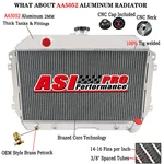 Row Aluminum Radiator For 70-73 Nissan Datsun 240Z 2.4L,260Z L6 2.6L 74-75 New. Price: $159.00.