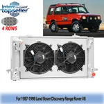 4 Row Radiator+shroud Fan For 1987-1998 Land Rover Discovery Range V8 New. Price: $299.00.