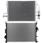 Radiator + Ac Condenser Cooling Kit Aluminum 2013-2016 Ford Escape New. Price: $124.99.