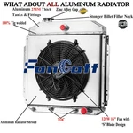 1957-1960 58 Ford F100 Pickup Chevy Configuration 3 Rows Radiator Shroud Fan New. Price: $259.00.