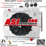 Asi Fit 1971-1979 Dodge D100 D150 D200 W100 W150 Truck 3 Row Radiator Shroud Fan New. Price: $259.00.
