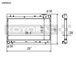 Koyo VH090632 Radiator For Subaru Impreza 1993-1998 1.8L Mt New. Price: $395.28.