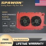 3ROW Spawon Red Fan Shroud Radiator Ford F-150 F-250 F350 Bronco 1985-97 New. Price: $259.00.