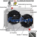 3 Core Aluminum Radiator Shroud Fan For 1968-74 Dodge Charger Plymouth Satellite New. Price: $209.00.
