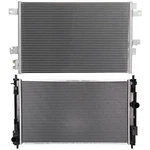 Radiator & Ac Condenser Cooling Kit For 11-14 Chrysler 200 08-14 Dodge Avenger New. Price: $105.29.
