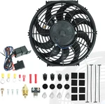 Blackhorse-racing 12" Universal Electric Radiator Cooling Fans + Thermostat Rela New. Price: $57.99.