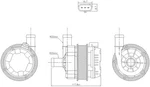 Nissens Engine Auxiliary Water Pump For 718 Boxster, Cayman+more 831350 New. Price: $348.46.