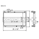 Koyo Racing Radiators HH012170 New. Price: $683.72.