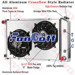 3 Row Radiator Shroud Fans 1970-1981 Pontiac Firebird Trans Am Formula V8 New. Price: $189.00.