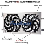 Aluminum Radiator Shroud Fan 1999-2003 Ford F150 F250 F350 Expedition V8 New. Price: $99.00.