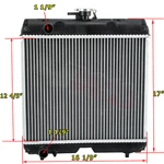 Asi Radiator For Kubota ZD28 B26 2710HSD B2910HSD B7800HSD B3030HSD 6C17058520 New. Price: $139.00.