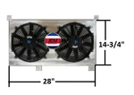 Aluminum Shroud & Fans For 2001-2005 Lexus IS300 3.0L V6 New. Price: $105.00.