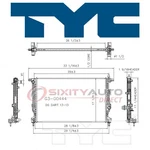 Tyc Radiator Assembly For CU13323 CH3010361 8013323 55111483AC Pt New. Price: $153.21.