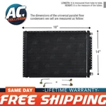 Universal Condenser Kit Parallel Flow 14 X 18 O-ring Fittings Included A/c Ac New. Price: $109.99.
