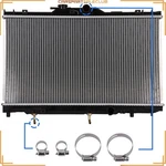 Radiator W/ Universal Oil Hose Clamps Kit For 1998-02 Toyota Corolla Chevy Prizm New. Price: $61.38.