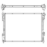 New Premium Radiator Fits 2013-2019 Ford Flex DA8Z8005C. Price: $194.87.