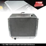 Row Racing Radiator Aluminum CU433 68-79 Ford F100 F150 F250 F350 Bronco New. Price: $117.64.