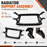For Hyundai Venue 2020-2024 64101K2000 Front Radiator Support Panel New. Price: $342.09.