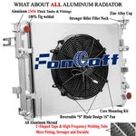 Core Aluminum Radiator Shroud Fan For 2009-18 Dodge Ram 1500 2500 3.7/4.7/5.7L New. Price: $359.00.