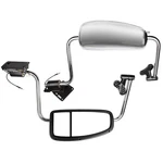 Chrome Door Mirrors W/arm Lh + Rh For International 9200 9400I 9900I 5900 New. Price: $546.81.