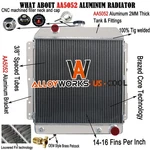3 Row Alloy Radiator For 1958 Chevy Bel Air Biscayne Impala 4.6L V8 Engine New. Price: $159.00.