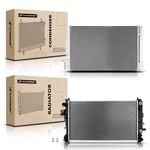Aluminum Radiator & Condenser Kit Malibu 16-18 Lacrosse 17-19 1.5L 3.6L Auto New. Price: $298.99.