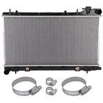 2003-2008 Subaru Forester Aluminum Radiator W/ Universal Oil Hose Clamps Kit New. Price: $57.69.