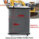 #X220571211 Aluminum Radiator For Komatsu Excavator PC40-8 PC40MR-1 PC45MR-1 New. Price: $459.00.