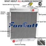Row Aluminum Radiator 1954-1956 Ford Country Sedan Squire Mainline New. Price: $199.00.