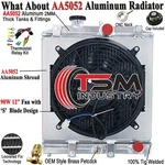 4ROW Radiator Shroud Fan Fit 1992-2000 Honda Civic 93-97 Del Sol Acura Dc New. Price: $169.00.