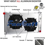 For 1978 87 Chevy Monte Carlo Olds Cutlass G-body 3-CORE Radiator+shroud Fan. New. Price: $199.00.