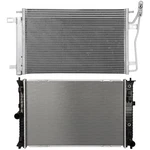 Radiator + Ac Condenser Cooling 2010-2012 Ford Fusion Lincoln Mkz New. Price: $120.99.