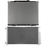 Radiator & Condenser Cooling Kit For Honda Accord 2005 2006 2007 2.4L New. Price: $123.29.