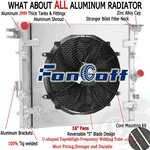 Aluminum Radiator+shroud+fan For 2007-2017 Jeep Wrangler Jk 3.6L/3.8L V6 Fongoff New. Price: $199.00.