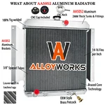 3-ROWS Radiator Fits 1961-69 Dodge Pickup V8 Alloyworks New. Price: $199.00.