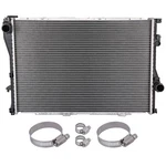 Radiator With Universal Oil Hose Clamps Kit For 1999-2000 Bmw 528I New. Price: $66.98.