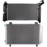 1 Aluminum Radiator + Ac Condenser For 2003-2004 Toyota Matrix Corolla New. Price: $108.07.