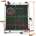 Row Radiator For 2004-2009 Dodge Durango 2007-2009 Chrysler Aspen 3.7 4.7 5.7L New. Price: $199.00.