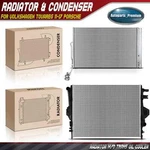 Radiator & Ac Condenser Cooling Kit For Volkswagen Touareg 11-17 Porsche Cayenne New. Price: $243.99.